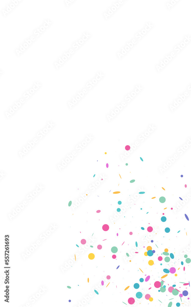 Color Dust Flying Vector White Background.