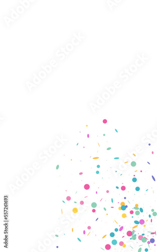 Color Dust Flying Vector White Background.