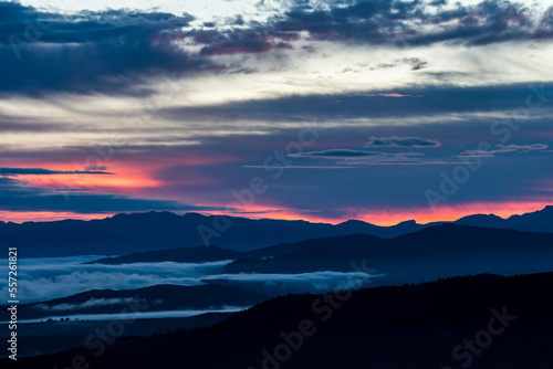 rocky mountain sunrise