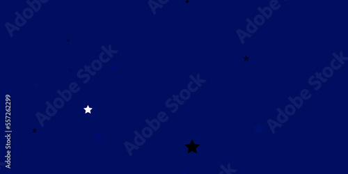 Fototapeta Naklejka Na Ścianę i Meble -  Dark BLUE vector pattern with abstract stars.