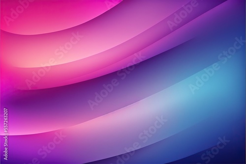 Abstract background with blue and pink waves. Generative AI.