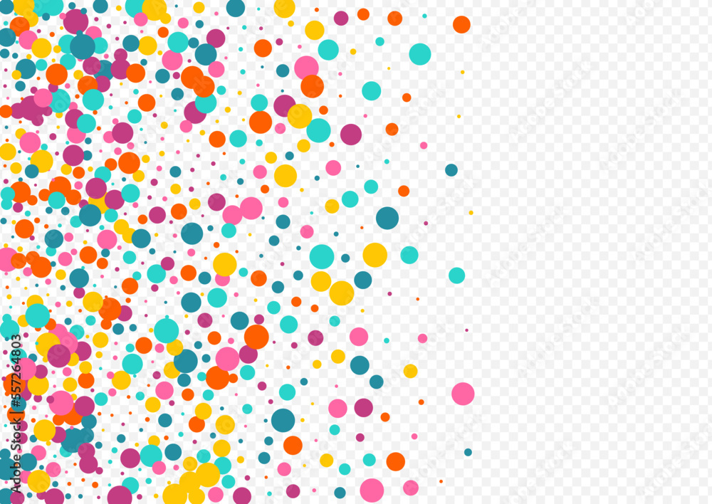 Rainbow Dot Christmas Vector Transparent