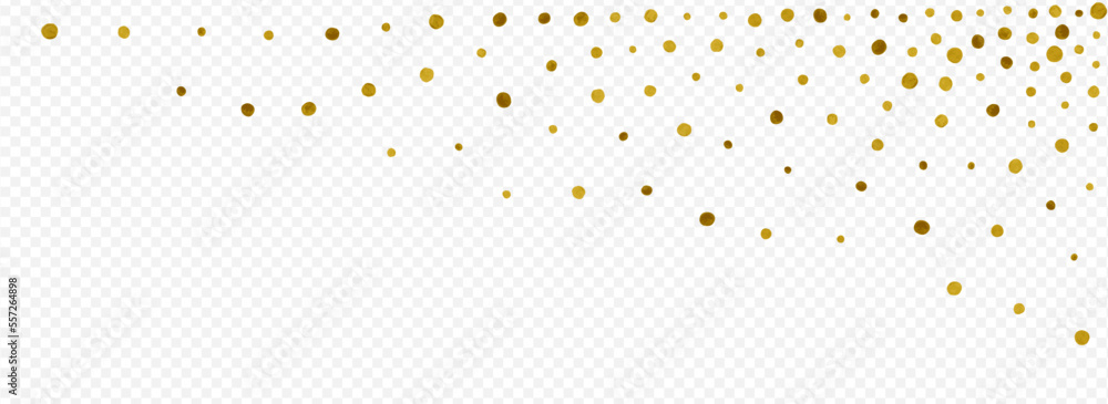 Yellow Dot Happy Vector Panoramic Transparent