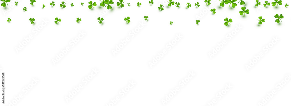 Bright Clover Holiday Vector White Panoramic Bright Clover Holiday Vector White Panoramic