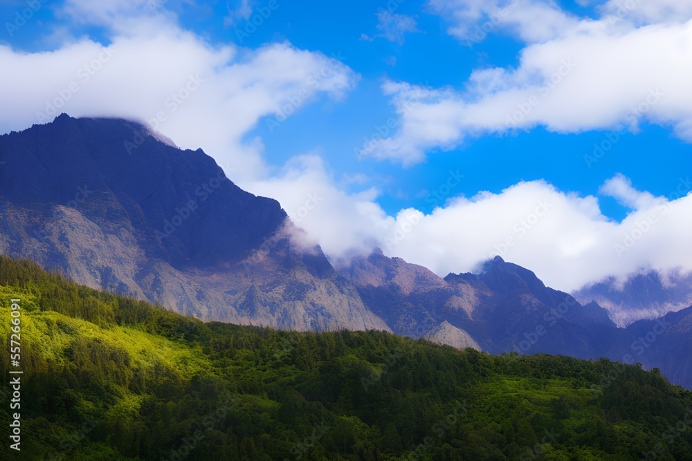 Mountains in the clouds Mountains in the clouds