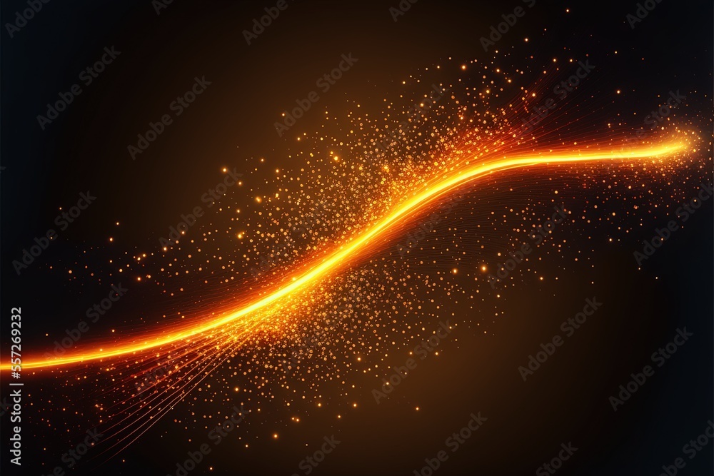 abstract fire background with smooth soft lines. Generative ai illustratino