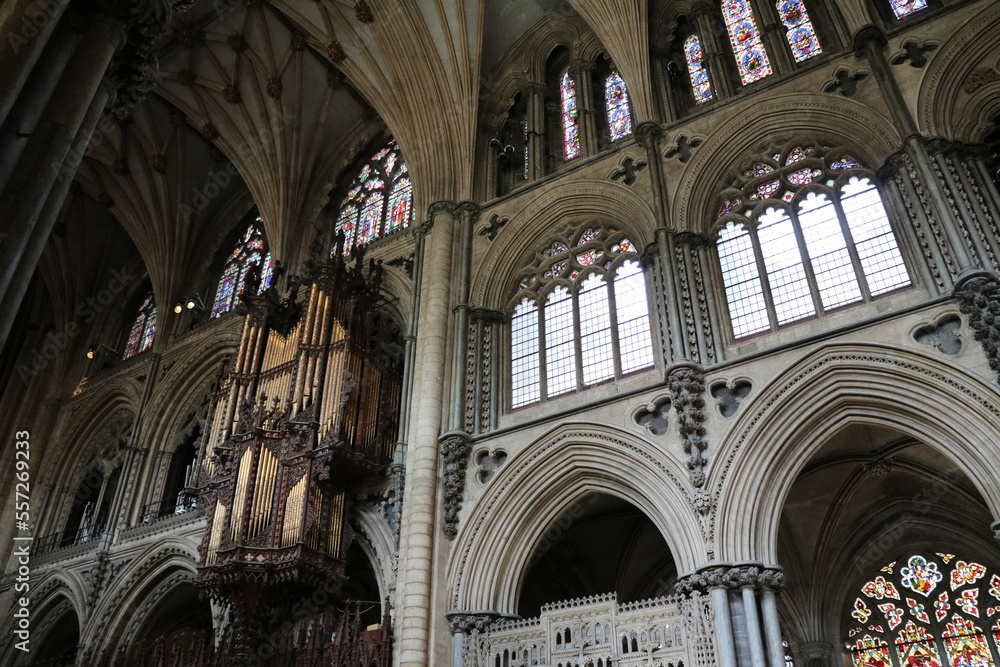 Inside the Cathedral in Ely, England Great Britain