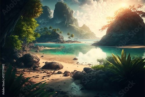 A beautiful tropical paradise full of nature, and peace.