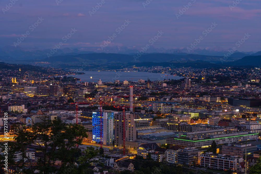 Fototapeta premium View over Zurich