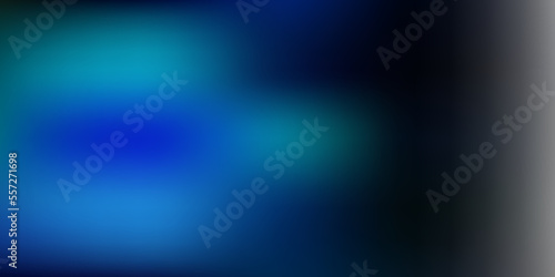 Dark blue, green vector gradient blur layout. © Guskova