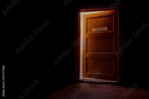 open door to the new year 2023