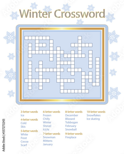 Vinter Crossword Puzzle
