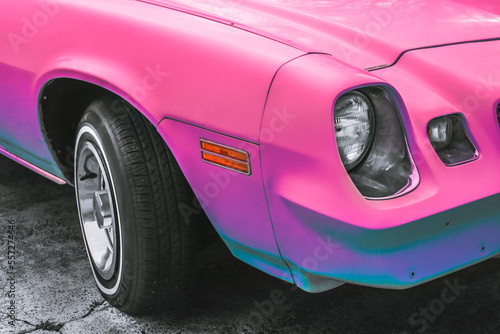 Hot Pink Sports Car