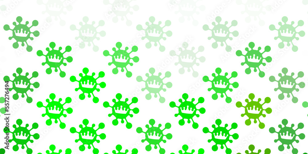 Light green, yellow vector texture with disease symbols. Light green, yellow vector texture with disease symbols.