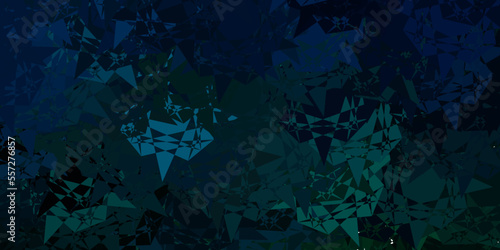 Dark Blue, Green vector layout with triangle forms.