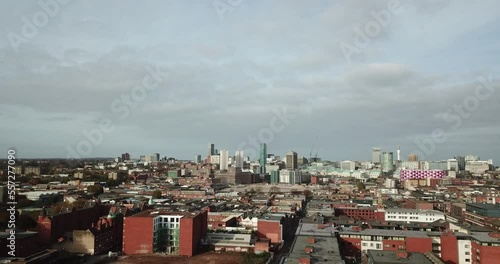 Downtown Birmingham UK Drone