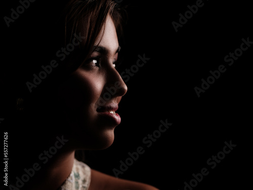 Beautiful Asian model posing in studio in traditional Chinese Cheongsam for Chinese New Year