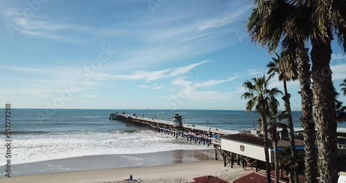 Surf City California Pier Beach