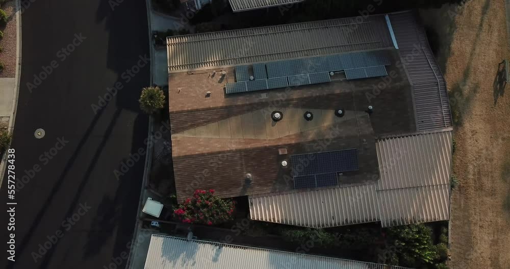 Solar panels on the roof of a house Solar panels on the roof of a house