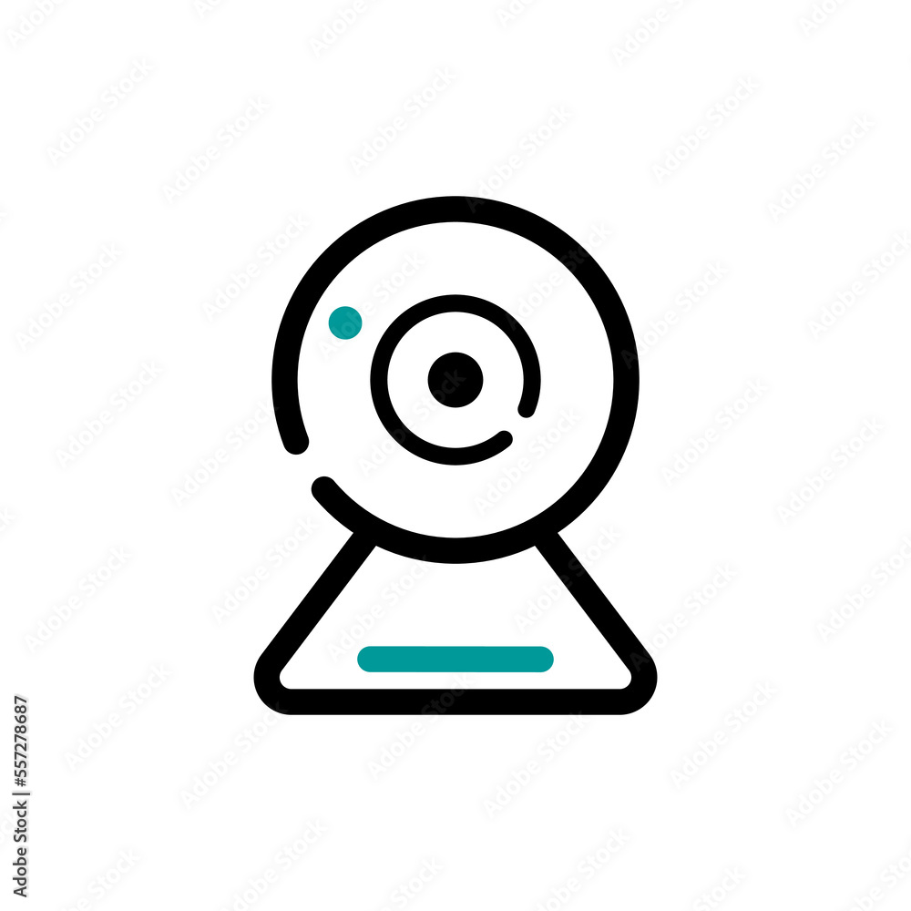 Indoor camera CCTV icon vector symbol. Web camera. Indoor camera CCTV icon vector symbol. Web camera.