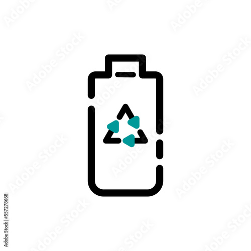 Energy saver battery vector icon. Power saving mode icon.