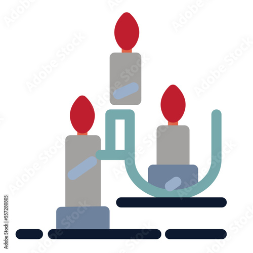 Candelabrum Flat Icon