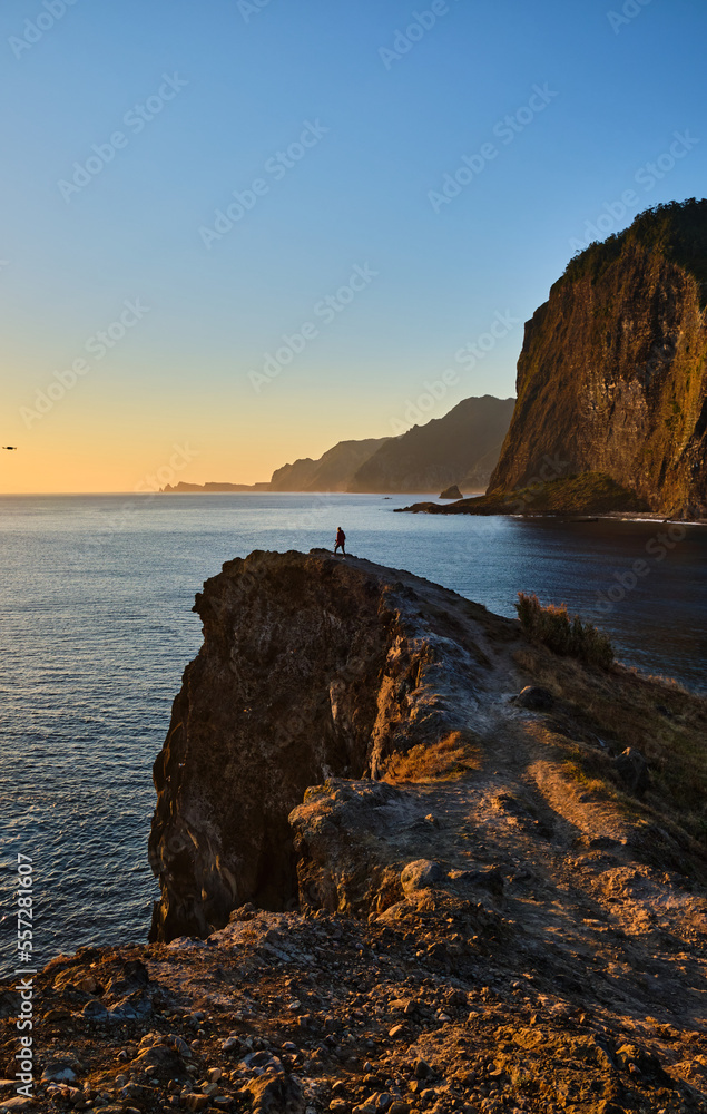 Sunrise on the north side of Madeira Island 