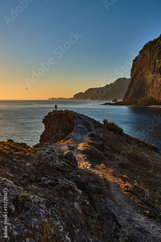 Sunrise on the north side of Madeira Island 