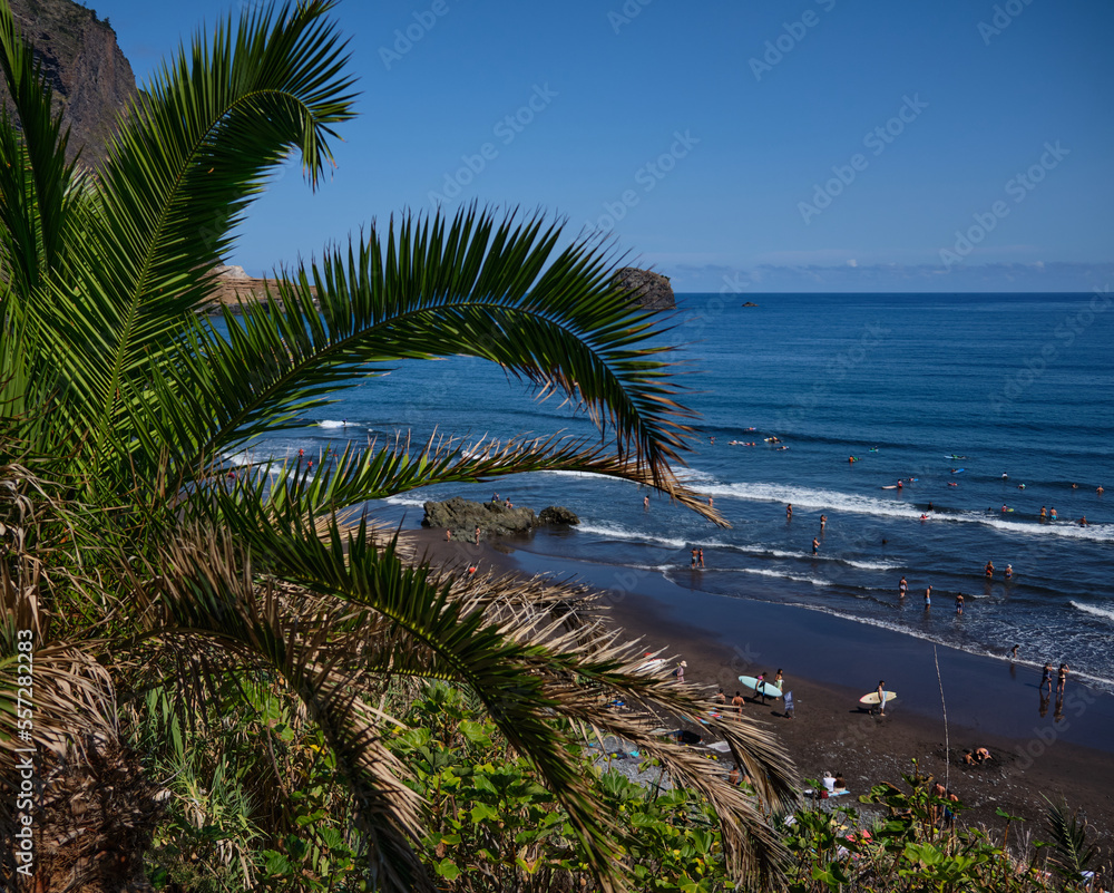 Maiata beach at the Porto da Cruz village - Madeira Island