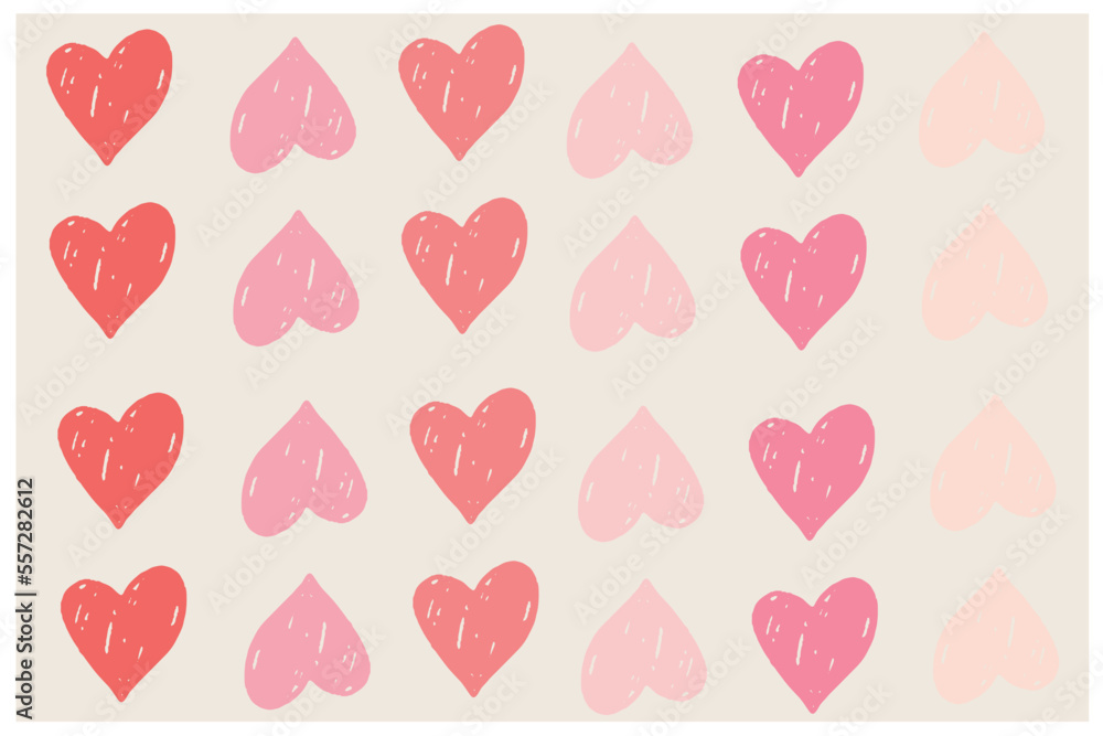 Heart love pattern vector illustration. Love and valentine concept