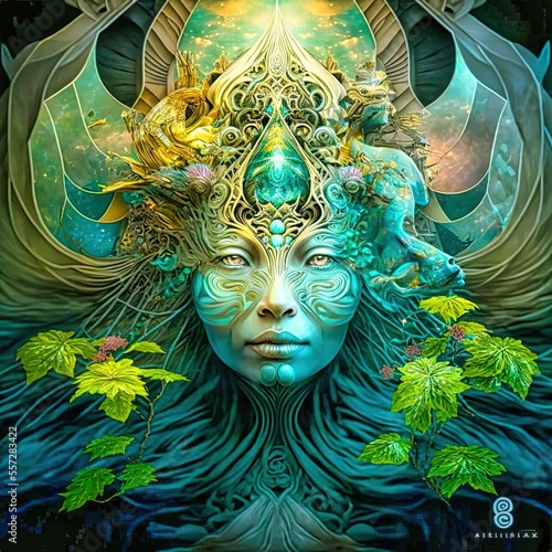 The Goddess Gaia - AI generative art photo