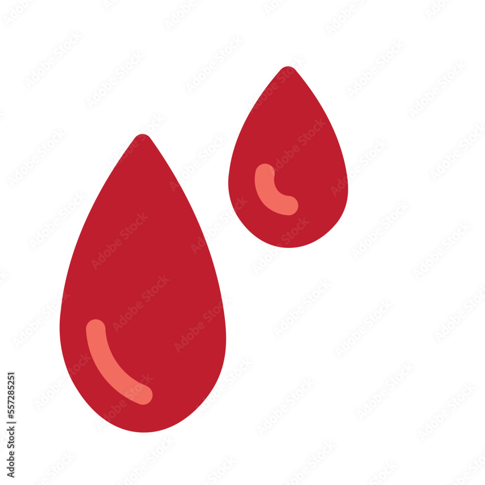 Blood Flat Icon Stock Vector | Adobe Stock