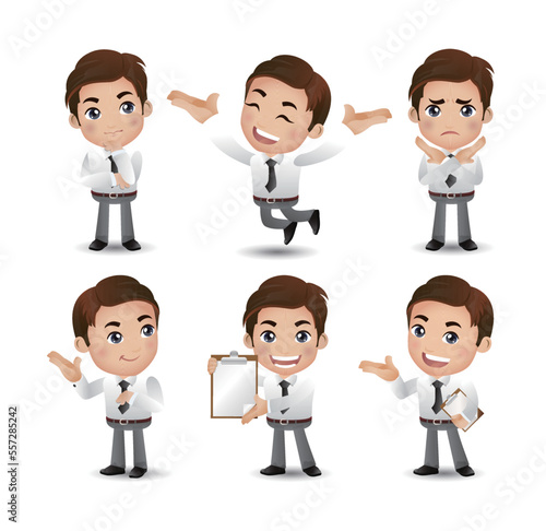 set of businessman