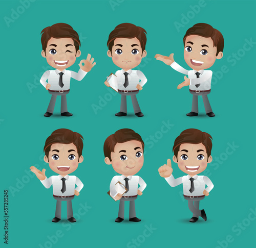 set of businessman