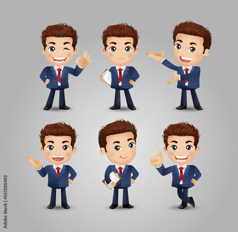 Men with different poses Men with different poses
