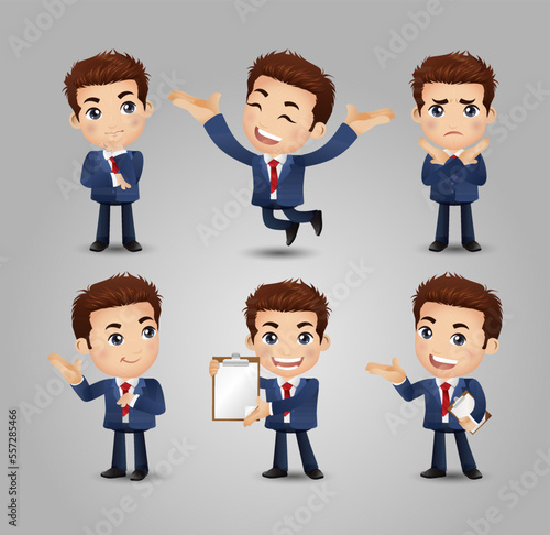 set of businessman