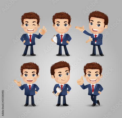 Men with different poses