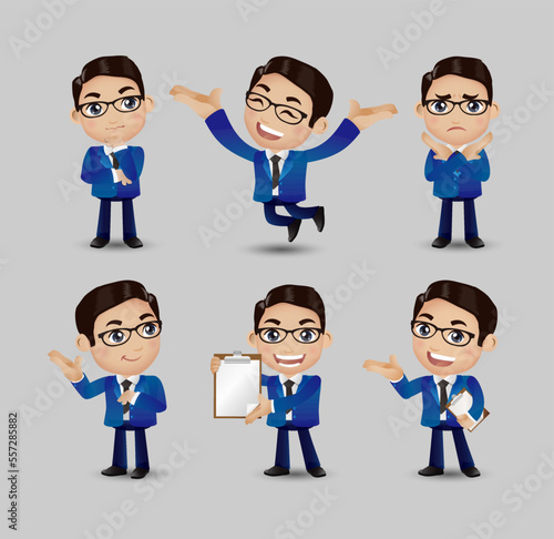 set of businessman