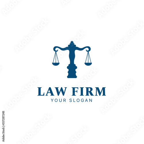law firm logo design, lawyer logo, justice logo, attorney and law logo, line art style