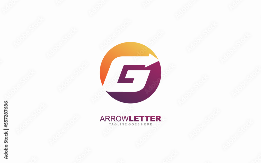 G logo business for branding company. arrow template vector illustration for your brand. G logo business for branding company. arrow template vector illustration for your brand.