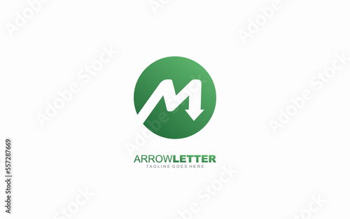 M logo business for branding company. arrow template vector illustration for your brand. Free Download M logo business for branding company. arrow template vector illustration for your brand. - GFXLoad