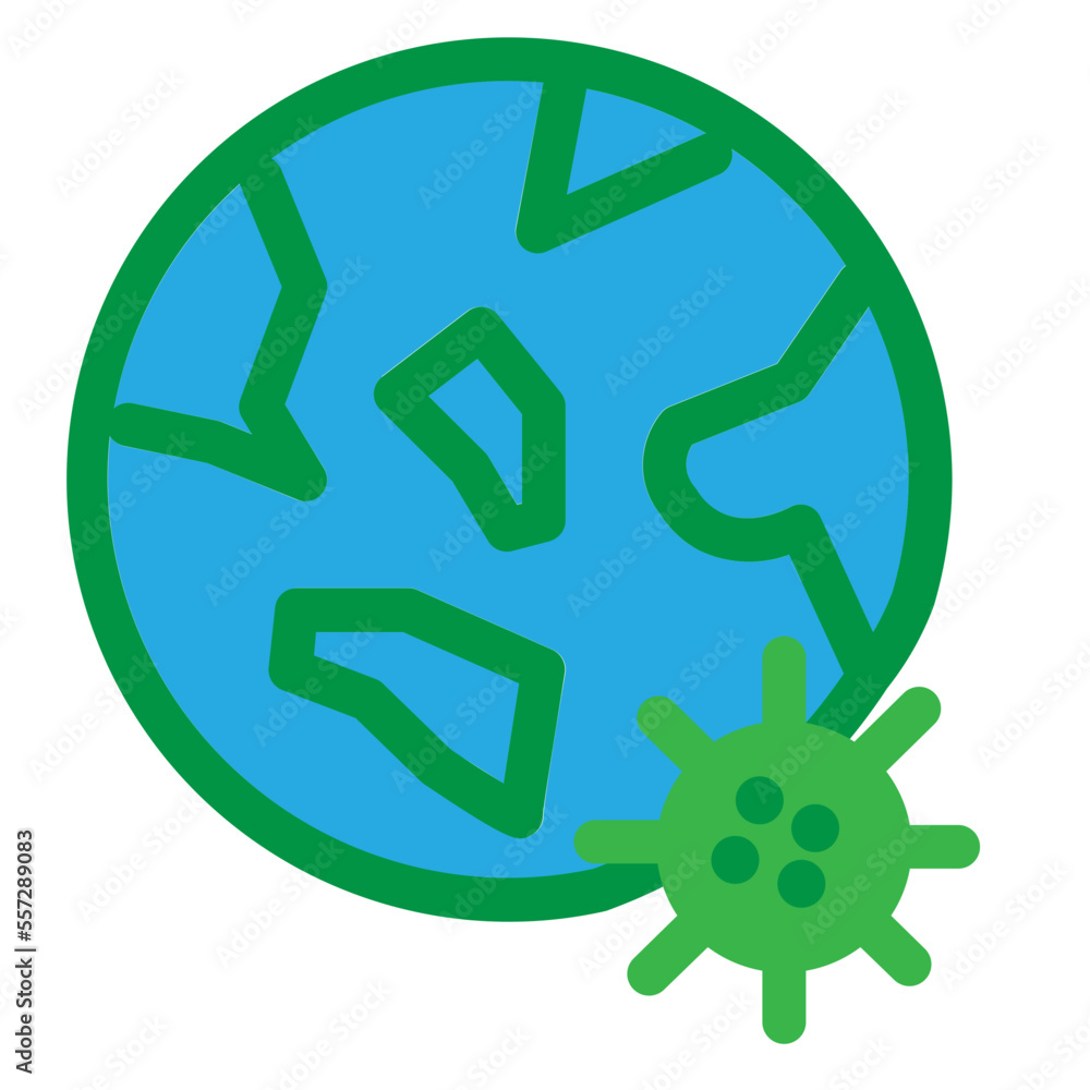 Coronavirus Flat Icon