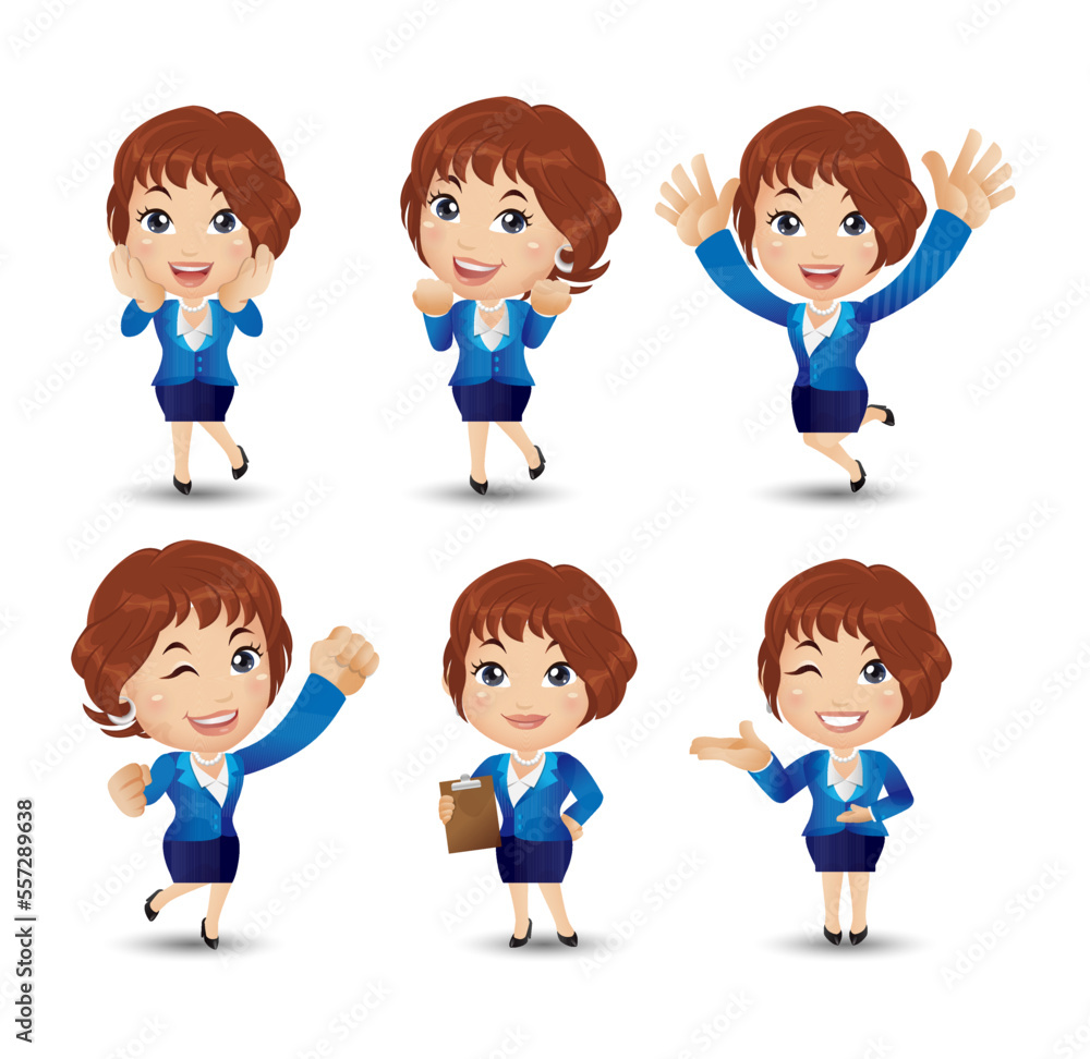 Women with different poses. vector Women with different poses. vector