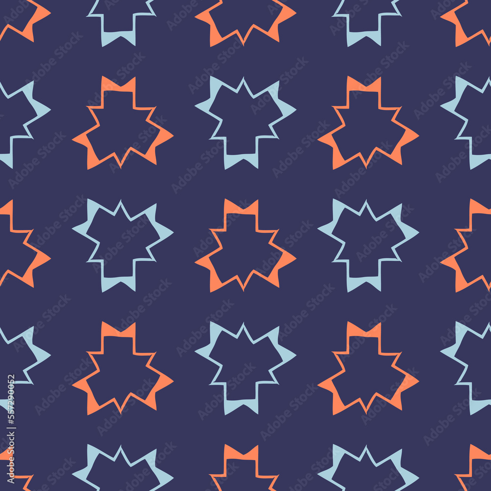 Obraz premium Seamless pattern with geometric elements. Beautiful abstract illustration.
