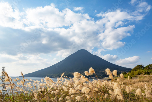 晩秋の開聞岳
