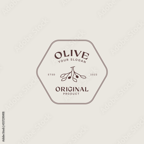 olive oil logo design, Extra virgin olive oil symbol with typography