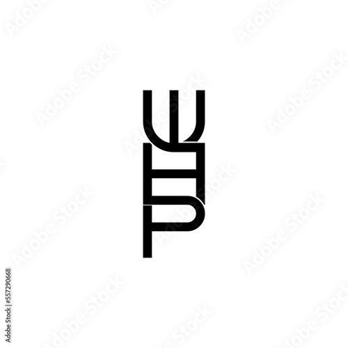 whp letter initial monogram logo design photo