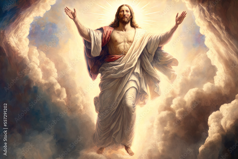 Background information about the ascension day of the son of God. Generative AI