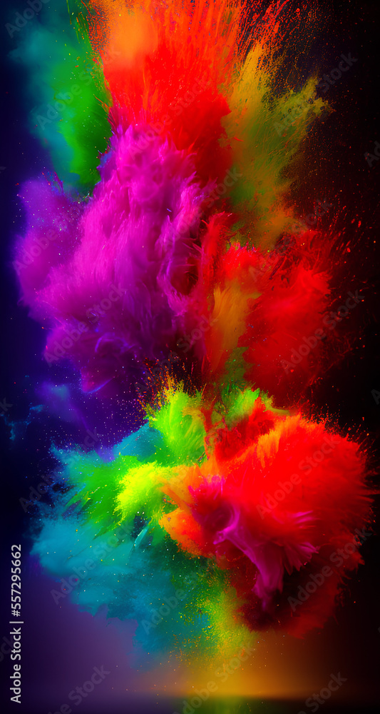 abstract colorful background, Generative IA