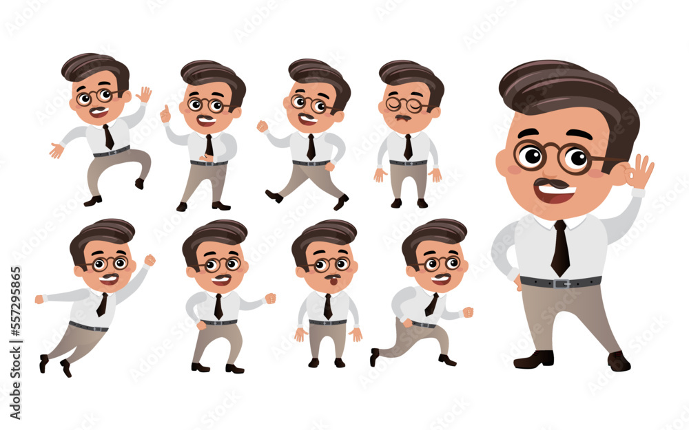 Business people with different poses Business people with different poses